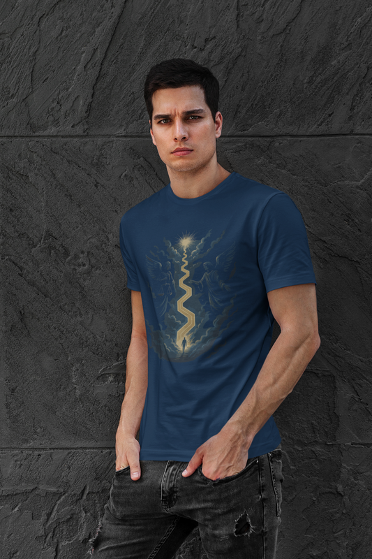 Angelic Vibes Unisex Softstyle T-Shirt, Spiritual Tee, Gift for Her, Mindfulness Apparel, Casual Wear, Unique Graphic Shirt