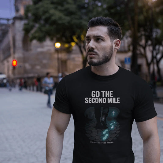 Go the Second Mile Matthew 5:42 Christian Command Tee - Ctrl Alt Believe