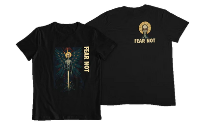 Angel of the Abyss Fear Not Christian Graphic Tee - Ctrl Alt Believe