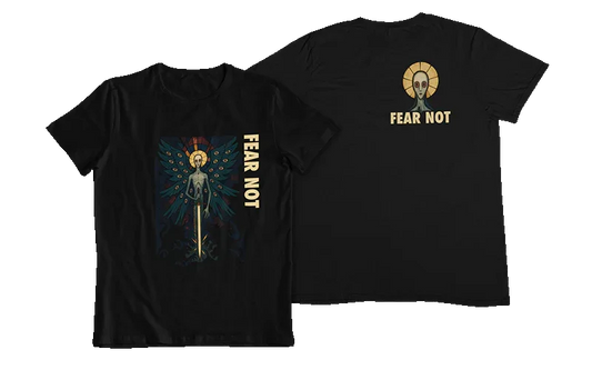 Angel of the Abyss Fear Not Christian Graphic Tee - Ctrl Alt Believe
