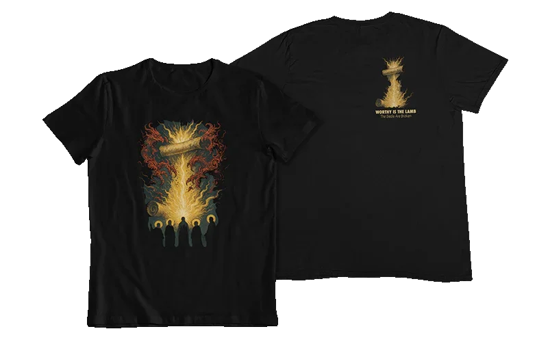 Worthy Is the Lamb The Scroll Unsealed Christian Tee - Ctrl Alt Believe