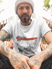 Out of Step Christian T-Shirt – Black Sheep Running Against the Crowd | Punk-Style Faith Tee