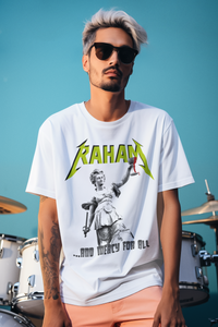 RAHAM “And Mercy For All” Christian Metal Tee – Lady Justice Mercy-Inspired Streetwear Shirt