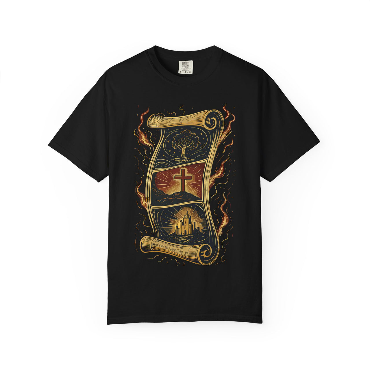 Scroll Still Unfolds Epic Biblical Saga Christian Tee
