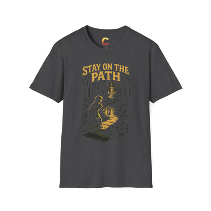 Stay on the Path – Matthew 7:13 Dungeon Crawler Tee