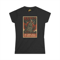 Fallen Tower Babel Women’s Kaiju Christian Graphic Tee - Ctrl Alt Believe