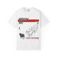 Out of Step Christian T-Shirt – Black Sheep Running Against the Crowd | Punk-Style Faith Tee