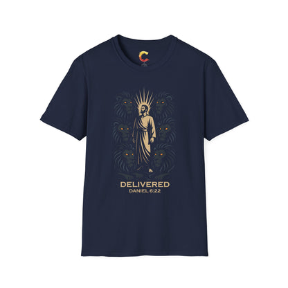 Delivered – Daniel in the Lion’s Den (Daniel 6:22) T-Shirt