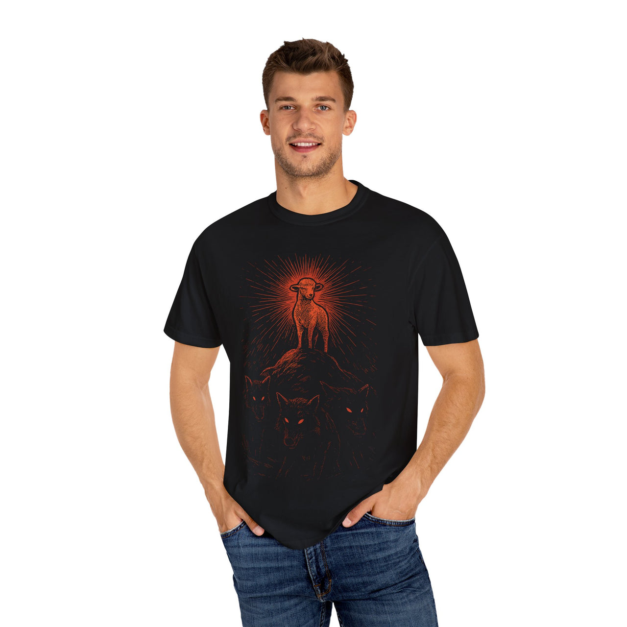 Among Wolves Christian Graphic T-Shirt