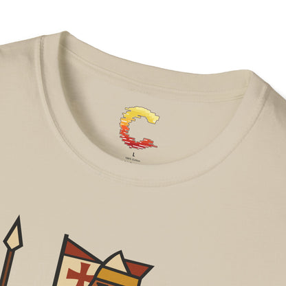 Crusader King Tee – Playing Card Warrior of Faith - Medieval Graphic Tee