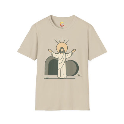 Minimalist Resurrection of Christ Illustration