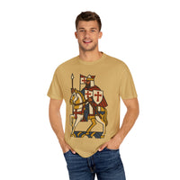 Crusader King Medieval Warrior Christian Graphic Tee