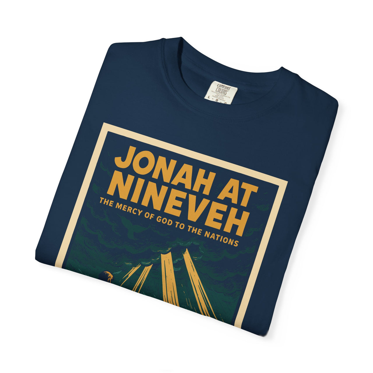 Jonah at Nineveh Mercy Graphic Novel Christian Tee