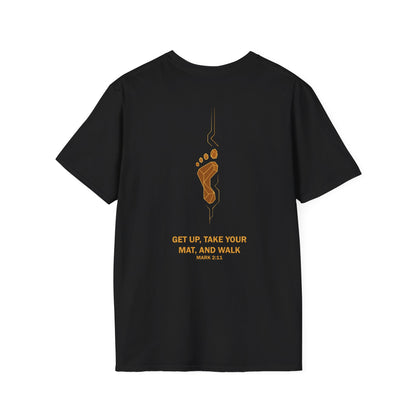 Healing the Paralytic - Rise and Walk Christian T-Shirt