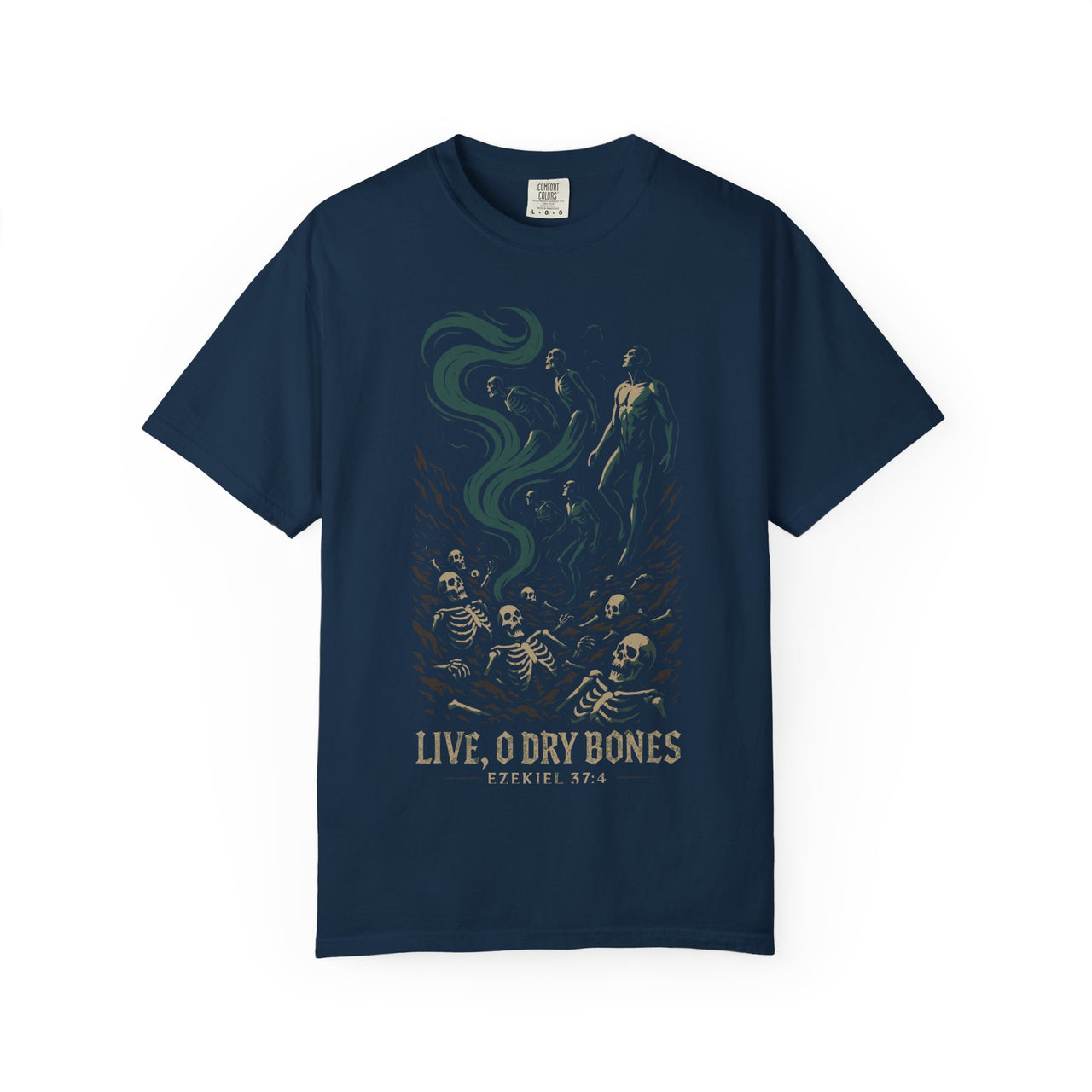 Live O Dry Bones Ezekiel 37 Christian Graphic Tee