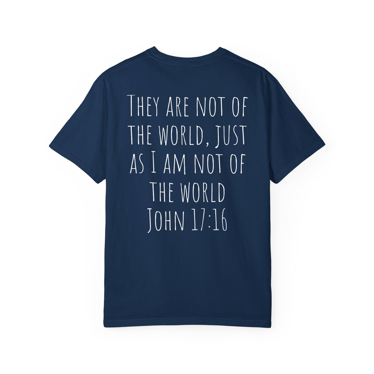Not of This World Astronaut Cross Helmet Christian Tee