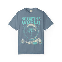 Not of This World Astronaut Cross Helmet Christian Tee
