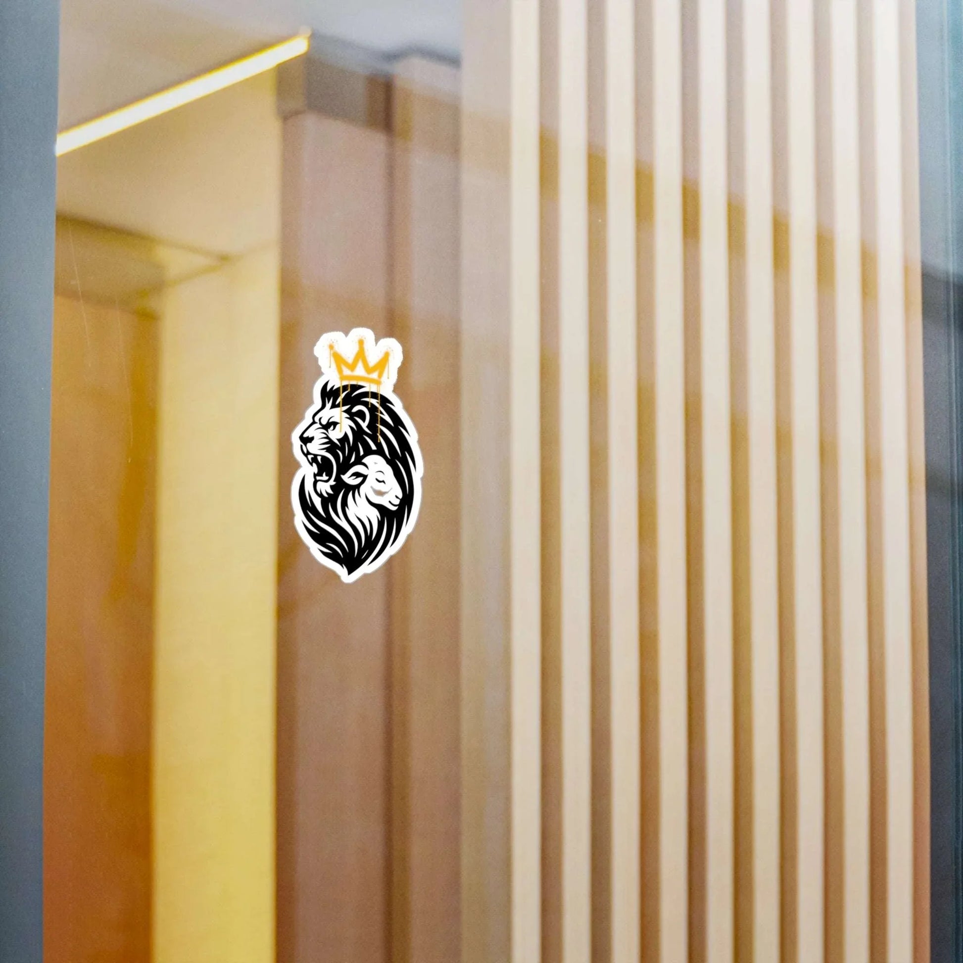 Tribal Lion and Lamb Vinyl Decals - Ctrl Alt Believe