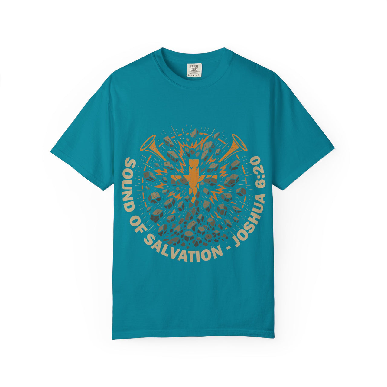 Sound of Salvation Joshua 6:20 Christian Graphic Tee
