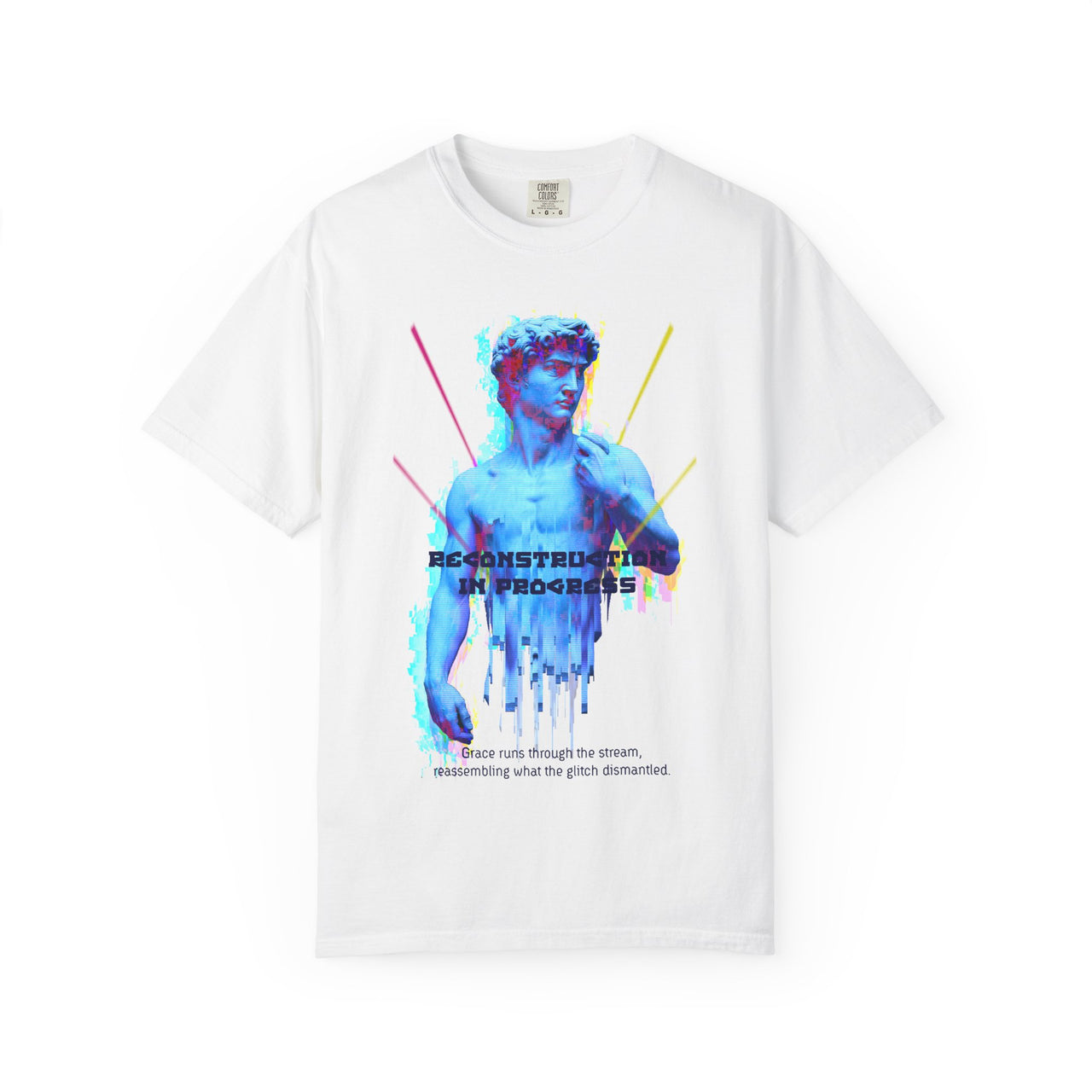 Reconstruction in Progress - Glitch Bust of David