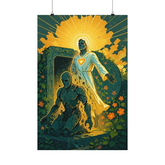 Motivational Awakening Art Print | Matte Vertical Poster for Home