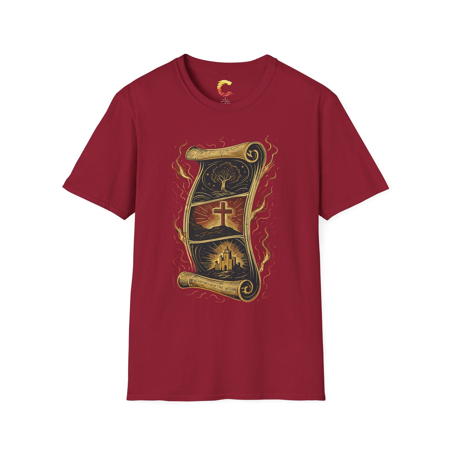 "The Scroll Still Unfolds" – Epic Biblical Saga Tee