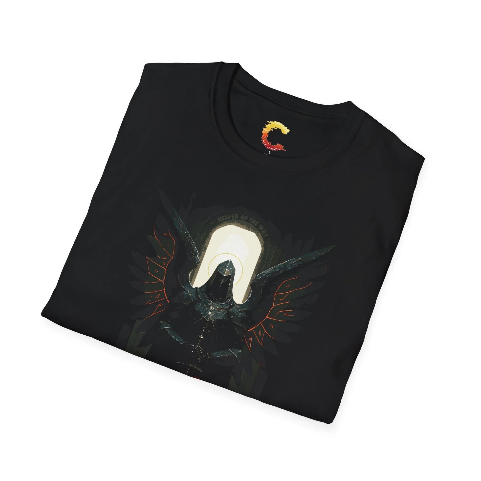 Keeper of the Way Angel at the Gate Christian Tee - Ctrl Alt Believe