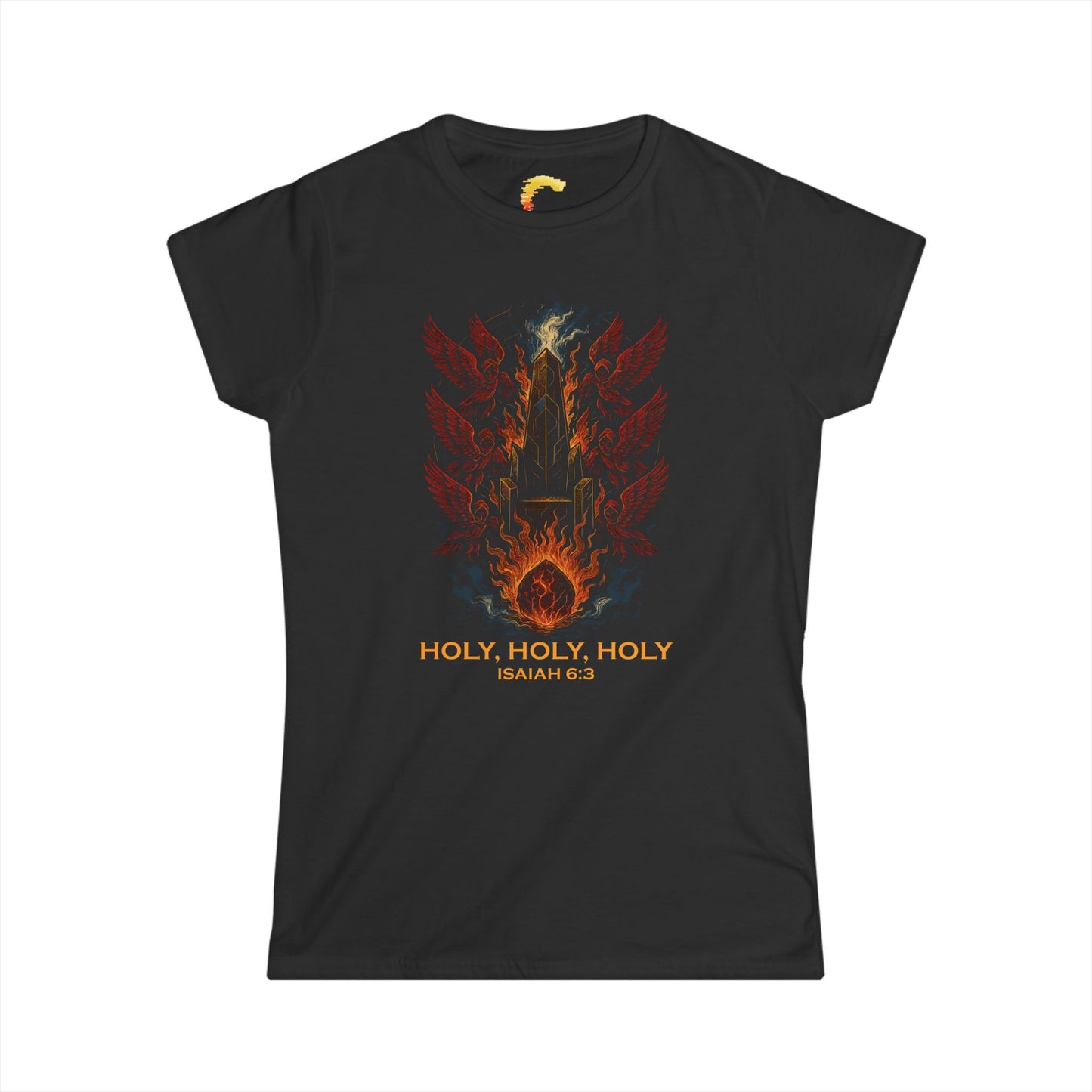Women's Faith-Inspired Tee - 'Holy, Holy, Holy' Isaiah 6:3, Spiritual Apparel, Christian Gift, Everyday Wear, Inspirational T-Shirt