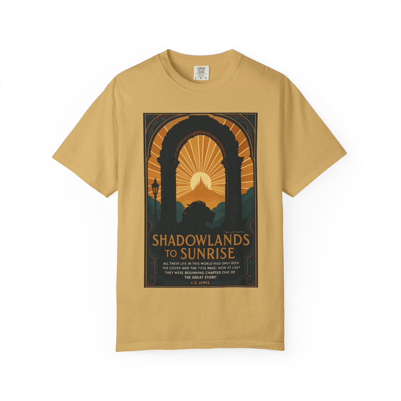 Shadowlands to Sunrise Christian Faith Graphic Tee