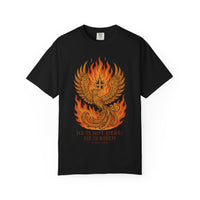 Phoenix Risen Jesus Christian Easter Inspirational Faith Graphic Tee Shirt