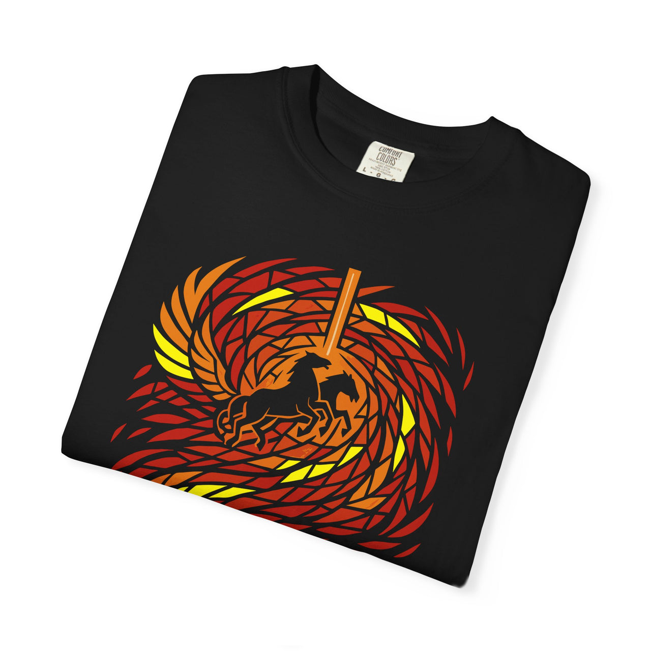 Carried by Flame Elijah’s Fiery Chariot Christian Tee