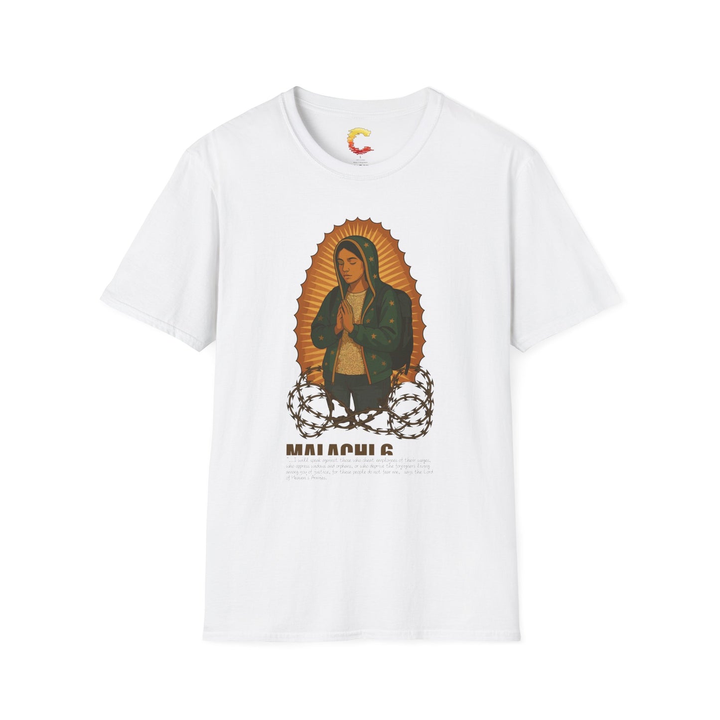 Virgin of Guadalupe Immigrant T-Shirt – Our Lady of the Journey