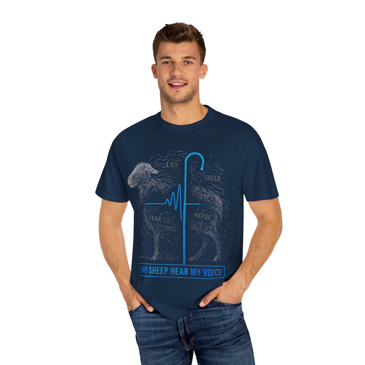 Shepherd’s Frequency John 10:27 Christian T-Shirt