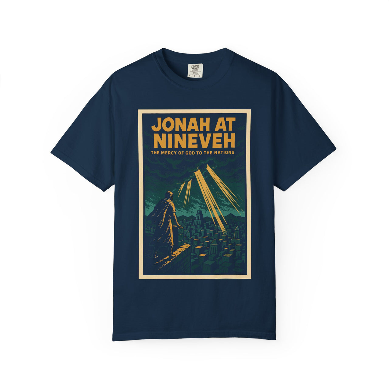 Jonah at Nineveh Mercy Graphic Novel Christian Tee