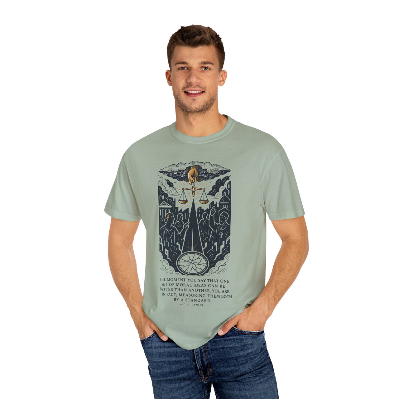 Law Above C.S. Lewis Collection Christian Tee