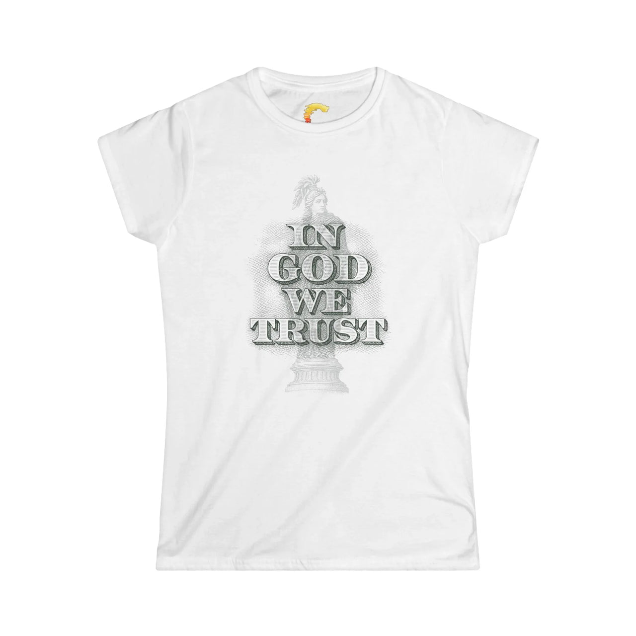 In God We Trust Women's Christian Faith Graphic T-Shirt - Ctrl Alt Believe