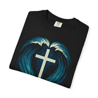 Cross in the Waves Christian Graphic T-Shirt — Faith-Inspired Spiritual Apparel Tee