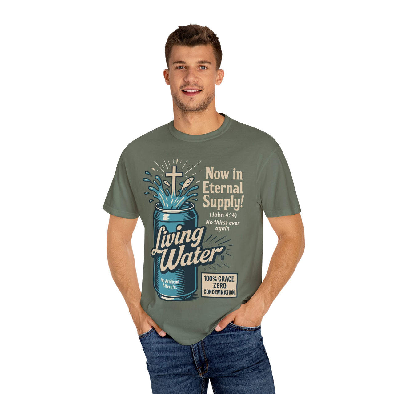 Living Water Eternal Supply Christian Graphic Tee