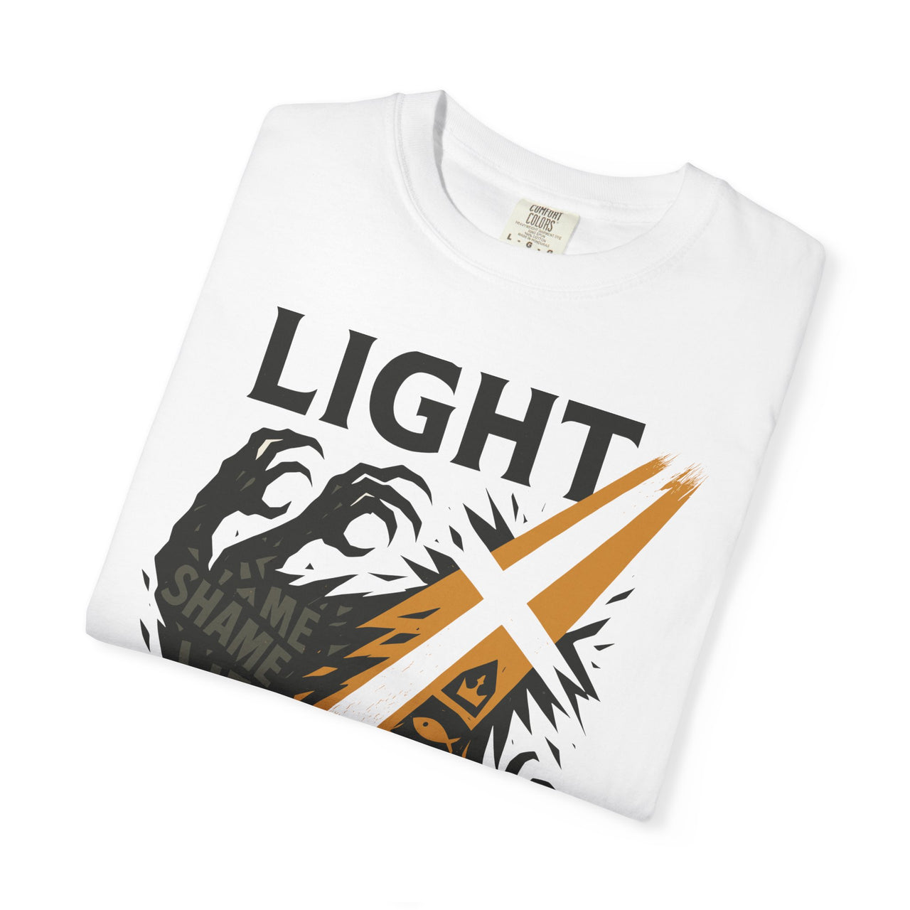 Light Overcomes Christian Faith Graphic T-Shirt