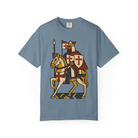 Crusader King Medieval Warrior Christian Graphic Tee