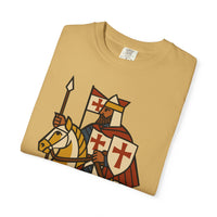 Crusader King Medieval Warrior Christian Graphic Tee
