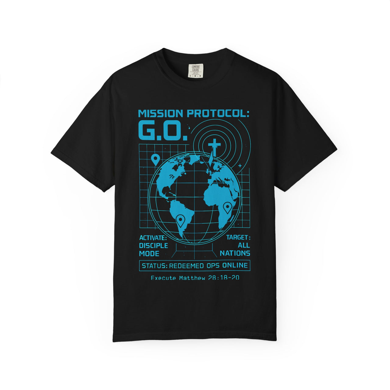 Mission Protocol GO Christian Graphic T-Shirt