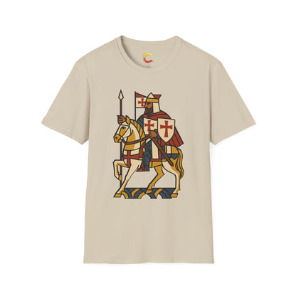Crusader King Tee – Playing Card Warrior of Faith - Medieval Graphic Tee