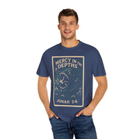 Mercy in the Depths Jonah 2:6 Christian Graphic Tee