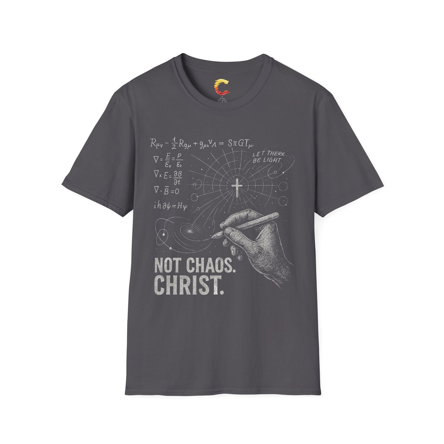 "Not Chaos. Christ." – Physics x Faith Tee