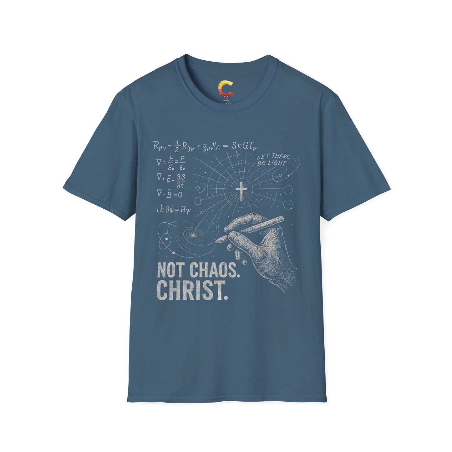 "Not Chaos. Christ." – Physics x Faith Tee