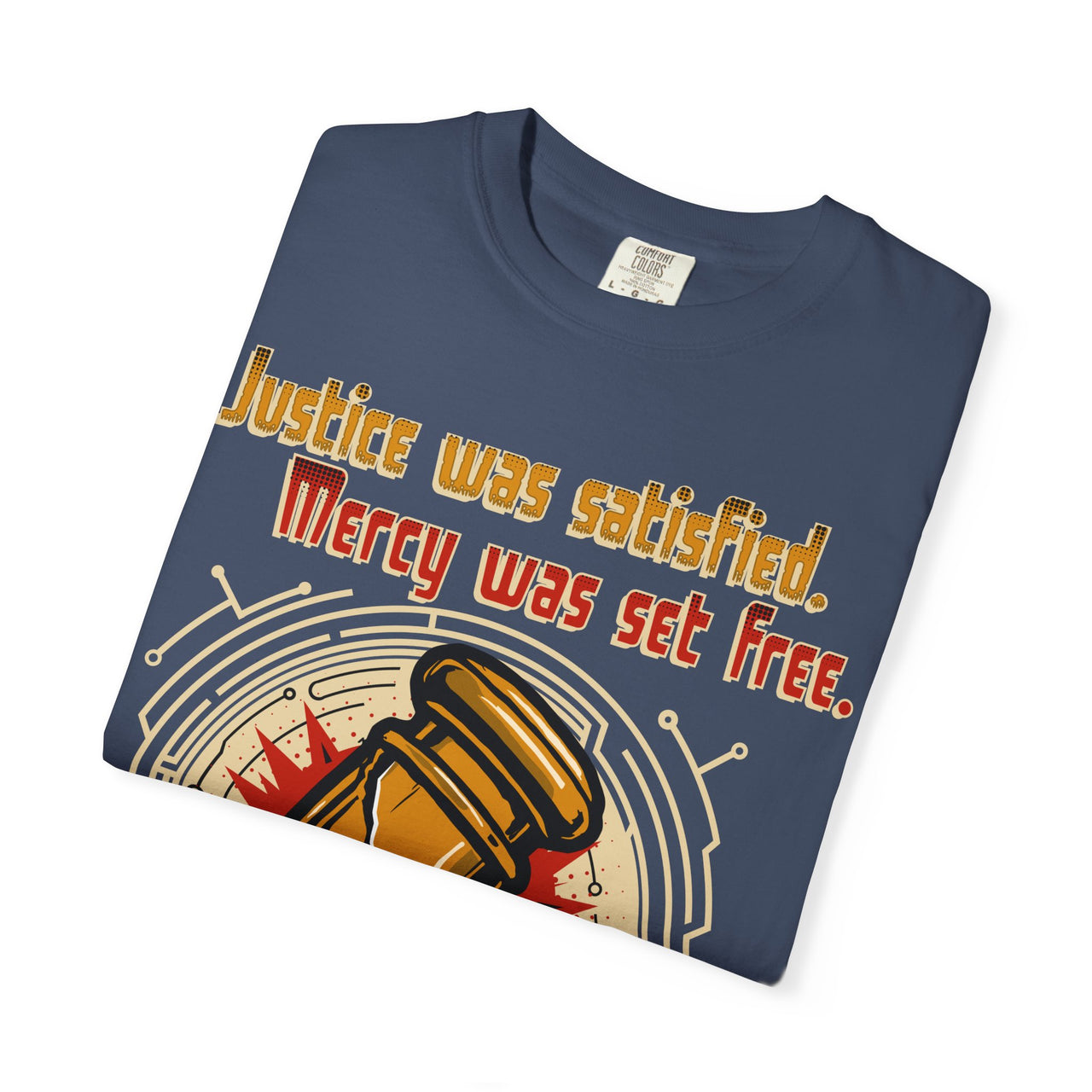 Gavel Split - Justice Meets Mercy Christian T-Shirt