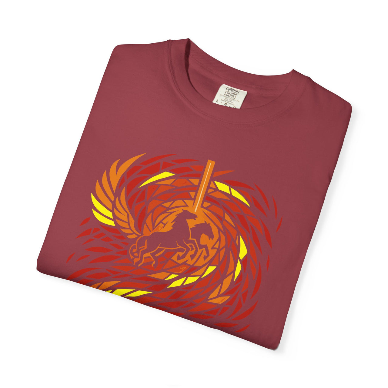 Carried by Flame Elijah’s Fiery Chariot Christian Tee