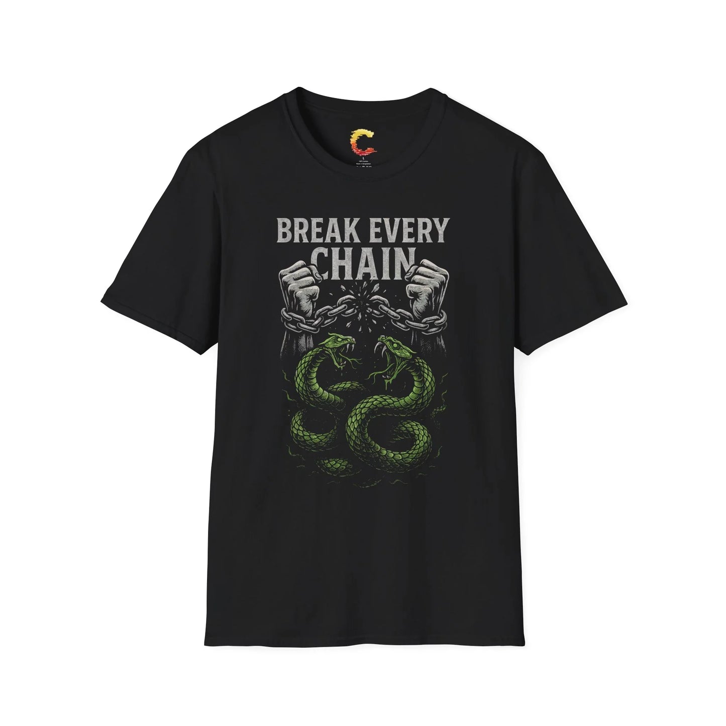 Break Every Chain Graphic Christian T-Shirt – Bold Faith Streetwear - Ctrl Alt Believe