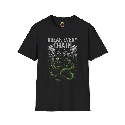 Break Every Chain Graphic Christian T-Shirt – Bold Faith Streetwear